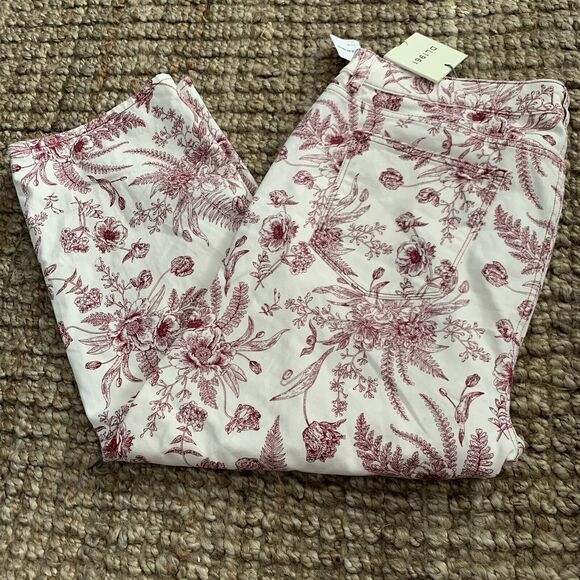 DL1961 Jeans Mara Ankle High Rise Instasculpt Straight Floral Plus Size 24W $209 - Picture 4 of 10